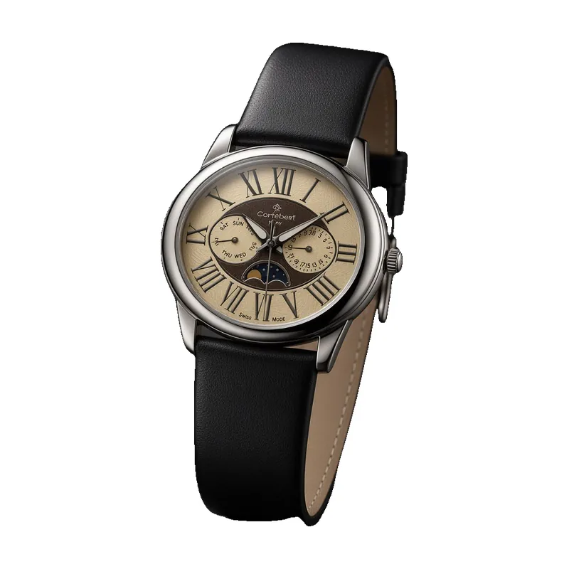 Cortébert Oval Moonphase Swiss Watch