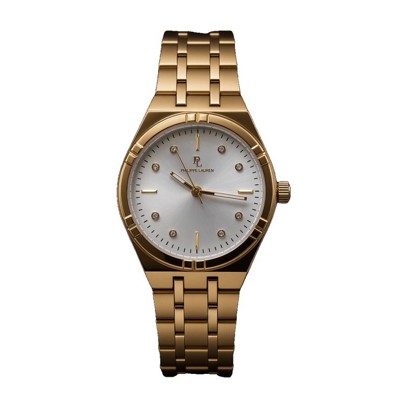 Philippe Lauren Gold Sunray Crystal