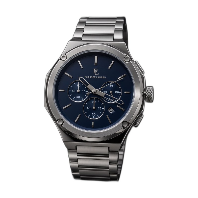 Philippe Lauren Steel Sport Blue Dial