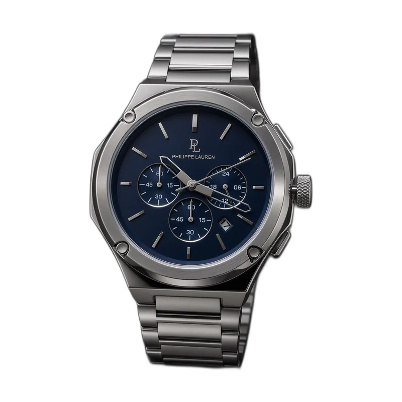 Philippe Lauren Steel Sport Blue Dial