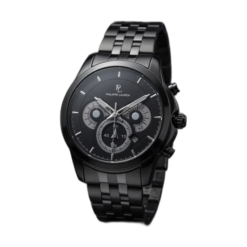 Philippe Lauren Black Chronograph