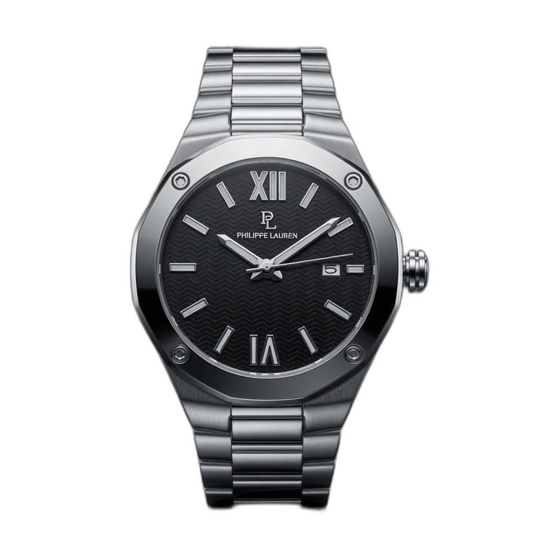Philippe Lauren Steel Sport Black Dial