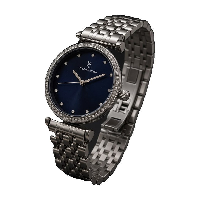 Philippe Lauren Steel Crystal Blue